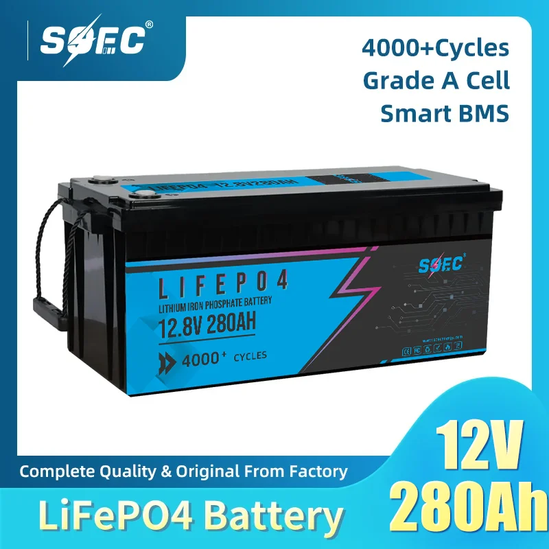 SOEC 12,8 В 280 Ач 3584 Вт литиевая батарея 4000 + циклы 12 В 24 В 48 В Lifepo4 батарея для автодома, гольф-каров, кемпинга, солнечной системы бесплатно TAX
SOEC 12,8 В 280 Ач 3584 Вт литиевая батарея 4000 + циклы 12 В 24 В 48 В Lifepo4 батарея для автодома, гольф-каров, кемпинга, солнечной системы бесплатно TAX