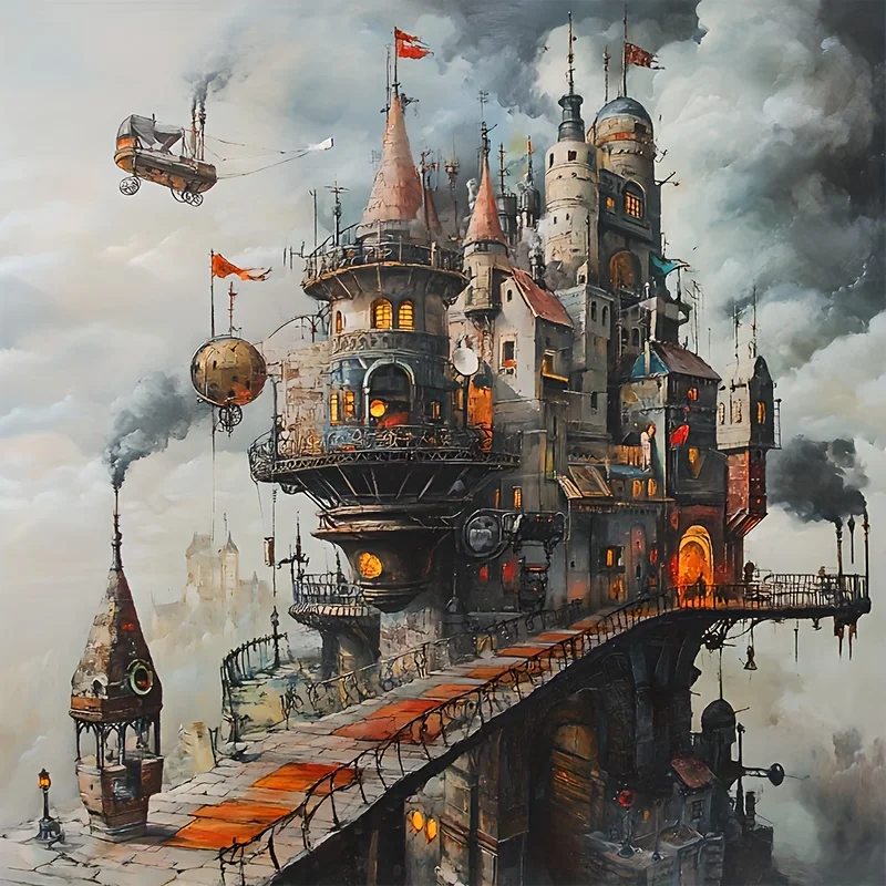 500/1024PCS Jigsaw Puzzle Peaceful Steampunk Castle Industrial Art For Adults Ideal For Stress Relief And Relaxation
500/1024PCS Jigsaw Puzzle Peaceful Steampunk Castle Industrial Art For Adults Ideal For Stress Relief And Relaxation