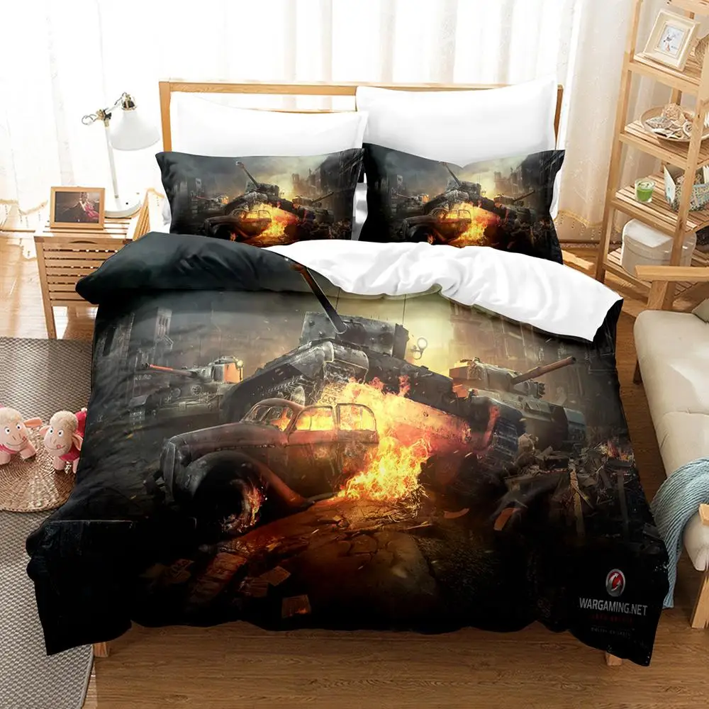 Tank Duvet Cover Set King Size War Theme Bedding Set Dirt Bike Quilt Cover For Boys Men Comfortable Microfiber Quilt Cover
Tank Duvet Cover Set King Size War Theme Bedding Set Dirt Bike Quilt Cover For Boys Men Comfortable Microfiber Quilt Cover