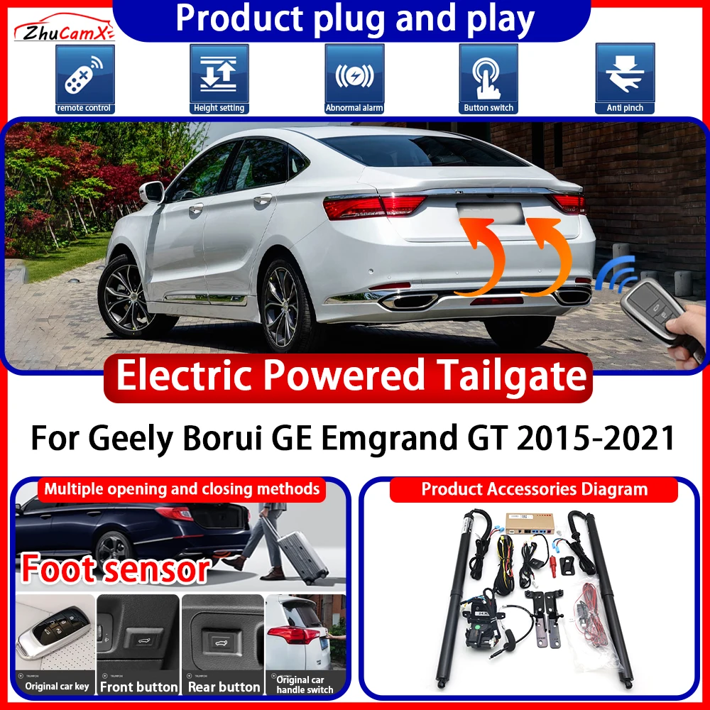 ZhuCamX OEM Powered Tailgate for Geely Borui GE Emgrand GT 2015-2021 System anti pinch Smart Intelligent Control Gate Lift Kit
ZhuCamX OEM Powered Tailgate for Geely Borui GE Emgrand GT 2015-2021 System anti pinch Smart Intelligent Control Gate Lift Kit