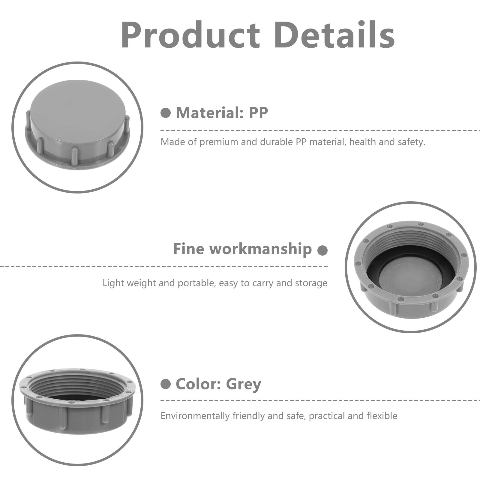 6pcs Drainage Protective Covers 45mm 56mm Thickening Corrosion Kitchen Waste Processor Blanking Caps PP Material
6pcs Drainage Protective Covers 45mm 56mm Thickening Corrosion Kitchen Waste Processor Blanking Caps PP Material