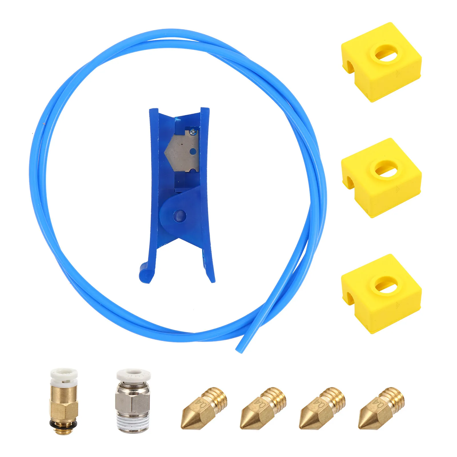 3D Printing Accessories Kit Brass Nozzle Ptfe Tubing Silicone Sleeve For 3D Printer Parts Extruder Nozzle Tube
3D Printing Accessories Kit Brass Nozzle Ptfe Tubing Silicone Sleeve For 3D Printer Parts Extruder Nozzle Tube