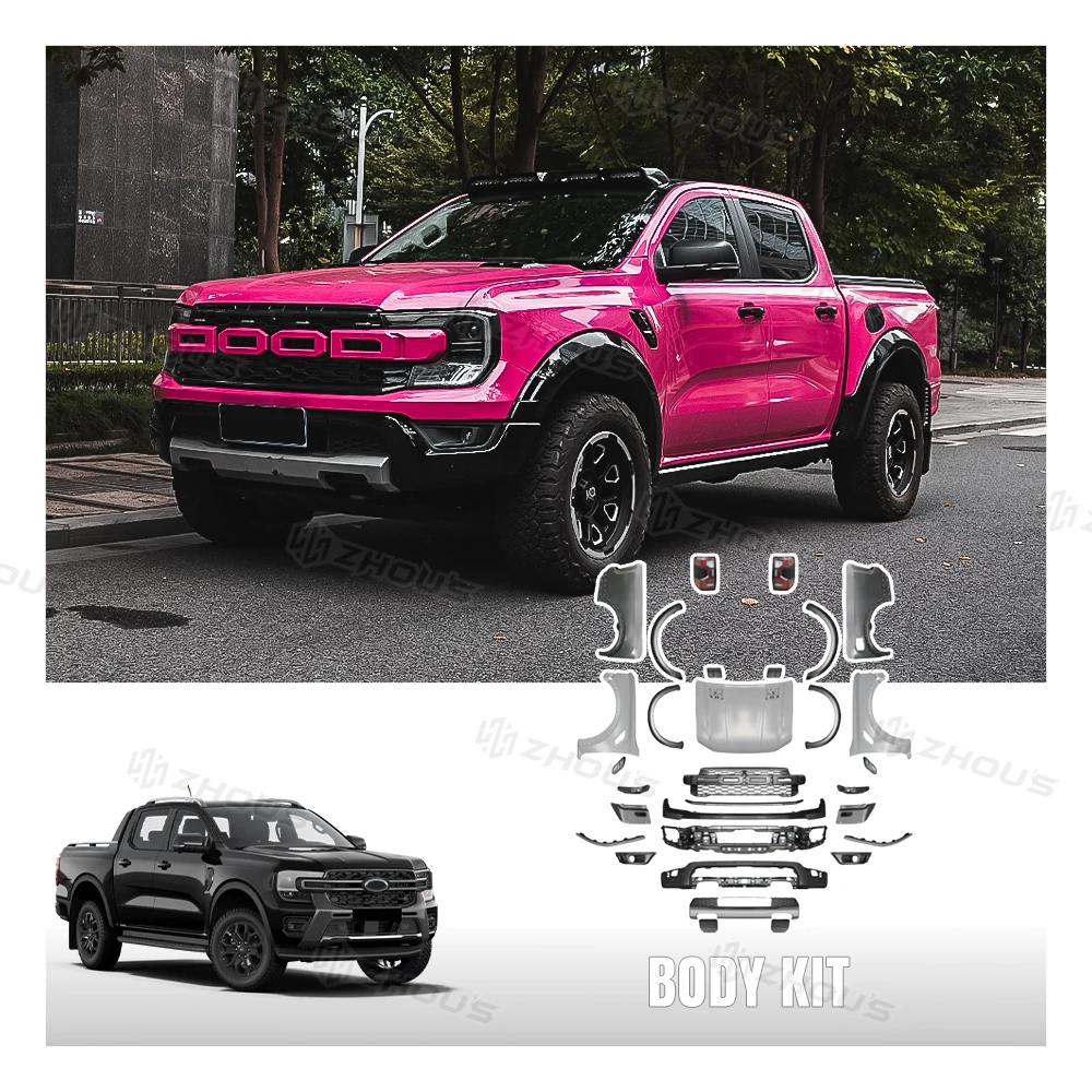 Zhous Design Car Accessories Pickup 4X4 Car Bumpers Body Kit for Ford Ranger T9 2023 2024 2025 Accessories
Zhous Design Car Accessories Pickup 4X4 Car Bumpers Body Kit for Ford Ranger T9 2023 2024 2025 Accessories