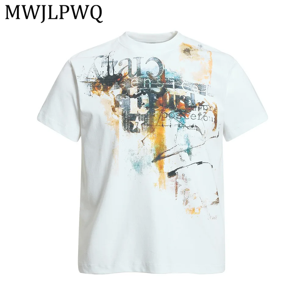 MWJLPWQ Graffiti Splatter Ink Letter Print Casual T-Shirt Summer Men Hip-Hop Niche Loose Fit Round Neck Short-Sleeve Tops 16406
MWJLPWQ Graffiti Splatter Ink Letter Print Casual T-Shirt Summer Men Hip-Hop Niche Loose Fit Round Neck Short-Sleeve Tops 16406