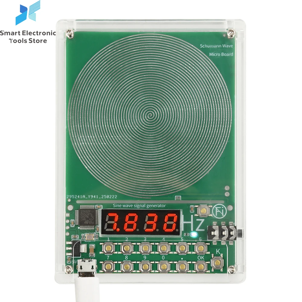 DC5V 0.01Hz-100000Hz Schumann Waves Resonance Generator Adjustable Pure Sine Pulse FM Signal Generator 7.83Hz Ultralow Frequency
DC5V 0.01Hz-100000Hz Schumann Waves Resonance Generator Adjustable Pure Sine Pulse FM Signal Generator 7.83Hz Ultralow Frequency