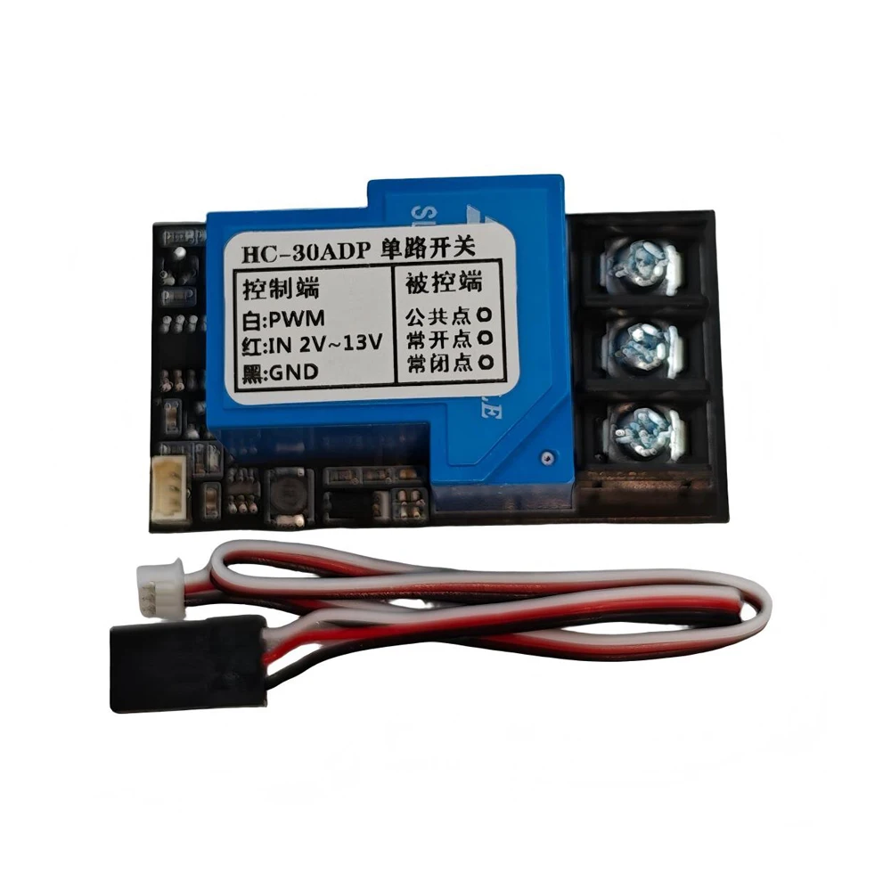 1-Way Electronic Switch 30A Relay Module Wide Voltage PWM Control for RC Model Light Control 2-13V Input 1000-2000us PWM Signal
1-Way Electronic Switch 30A Relay Module Wide Voltage PWM Control for RC Model Light Control 2-13V Input 1000-2000us PWM Signal