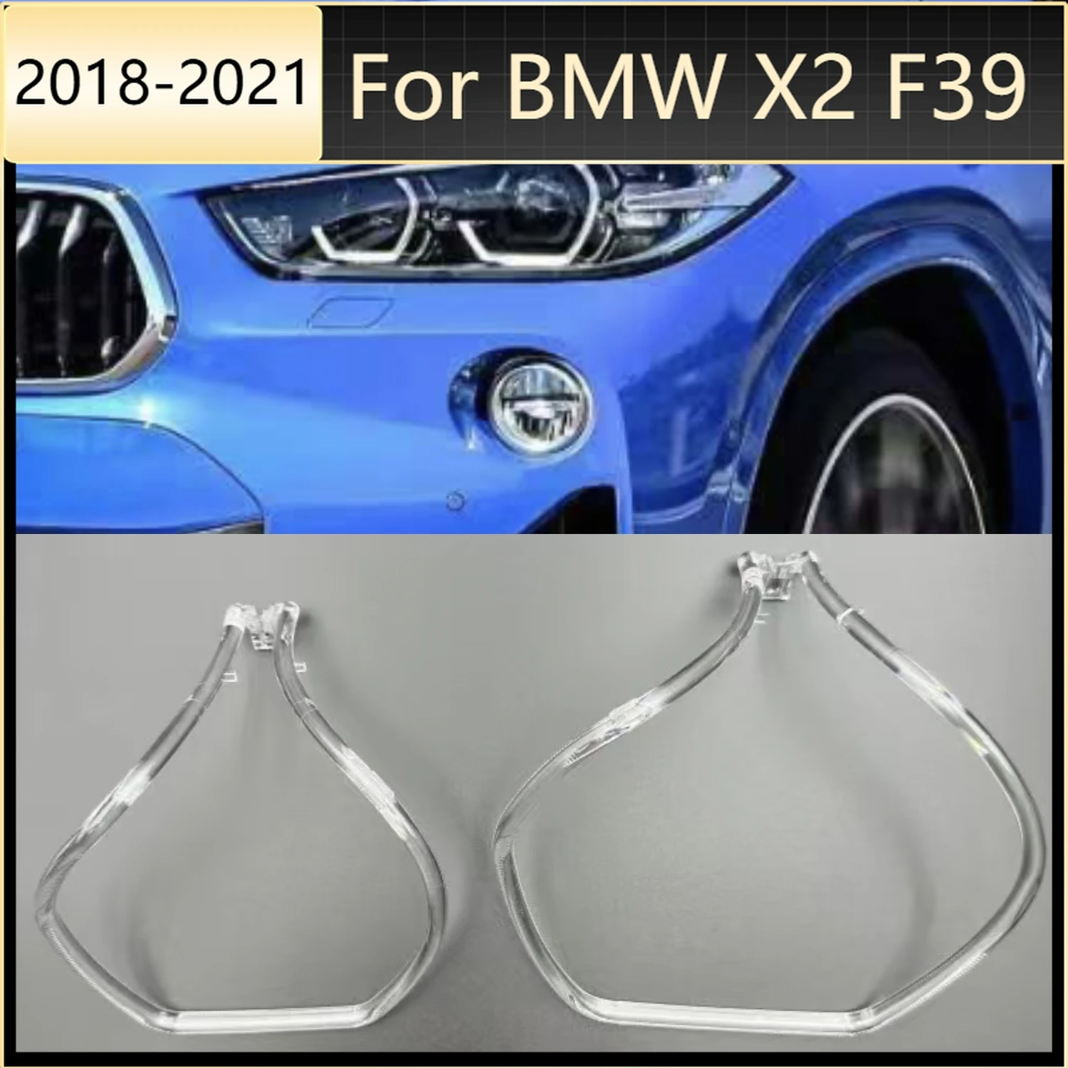 For BMW X2 F39 2018-2021 NEW Running Lamp Tube LED Headlight DRL Tube Acrylic tube Light Guide Angel Eyes Car headlight
For BMW X2 F39 2018-2021 NEW Running Lamp Tube LED Headlight DRL Tube Acrylic tube Light Guide Angel Eyes Car headlight