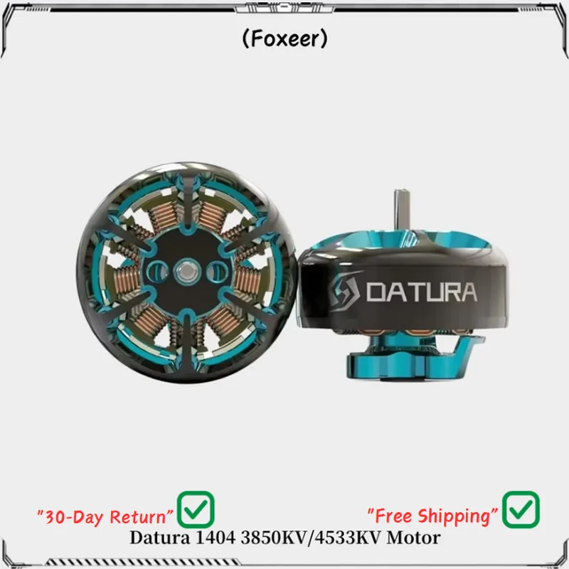 Foxeer Datura 1404 4533KV 3S / 3850KV 4S FPV Двигатель, вал 1,5 мм, 3-дюймовые пропеллеры для гоночного дрона RC FPV, высокая производительность
Foxeer Datura 1404 4533KV 3S / 3850KV 4S FPV Двигатель, вал 1,5 мм, 3-дюймовые пропеллеры для гоночного дрона RC FPV, высокая производительность