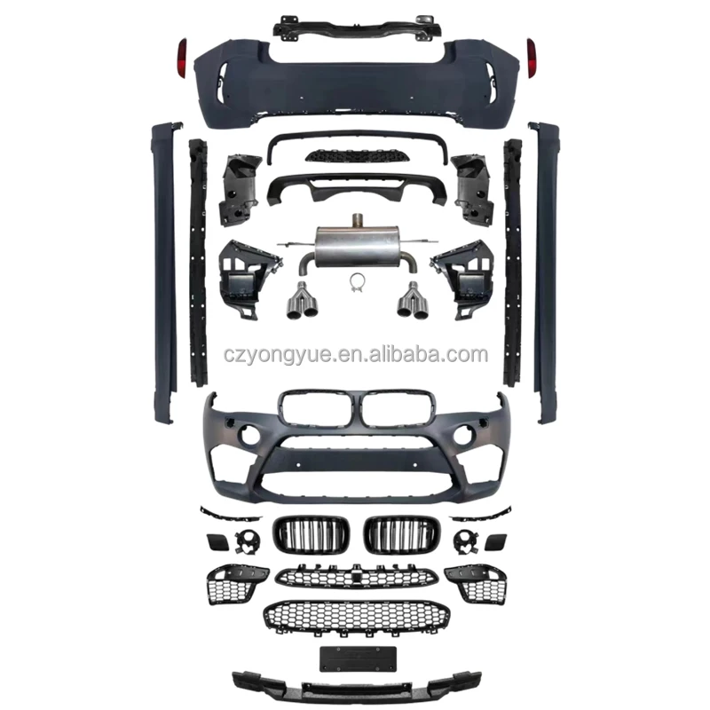 Car Bumpers M Front Rear Bumper X6 Upgrade X6M Body Kit for BMWs X6 F16 LCI 2013 2014 2015 2016 2017 2018
Car Bumpers M Front Rear Bumper X6 Upgrade X6M Body Kit for BMWs X6 F16 LCI 2013 2014 2015 2016 2017 2018