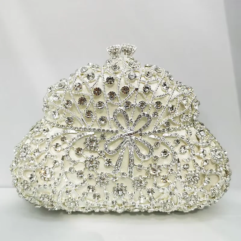 WHTUOHENG White Crystal Evening Bag Clutches Diamond Wedding Bridal Purse Luxury Girls Lady Rhinestone Prom Handbag Party Clutch
WHTUOHENG White Crystal Evening Bag Clutches Diamond Wedding Bridal Purse Luxury Girls Lady Rhinestone Prom Handbag Party Clutch