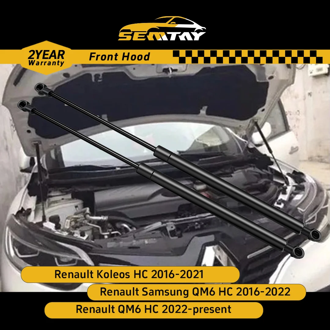 Стойки капота SEMTAY для Renault Koleos HC 2016-2021/Samsung QM6 HC 2016-2022, поддержка подъема капота, пружинные амортизаторы, демпфер, автозапчасти
Стойки капота SEMTAY для Renault Koleos HC 2016-2021/Samsung QM6 HC 2016-2022, поддержка подъема капота, пружинные амортизаторы, демпфер, автозапчасти
