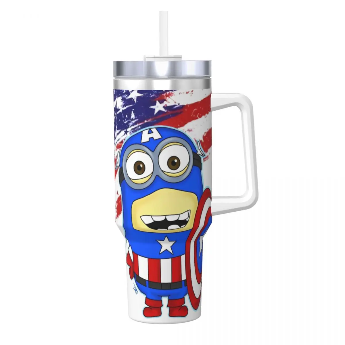 Stitch As Captain America Stainless Steel Tumbler Travelist Thermal Mug With Straws and Lid Large Capacity Car Mugs Water Bottle
Stitch As Captain America Stainless Steel Tumbler Travelist Thermal Mug With Straws and Lid Large Capacity Car Mugs Water Bottle