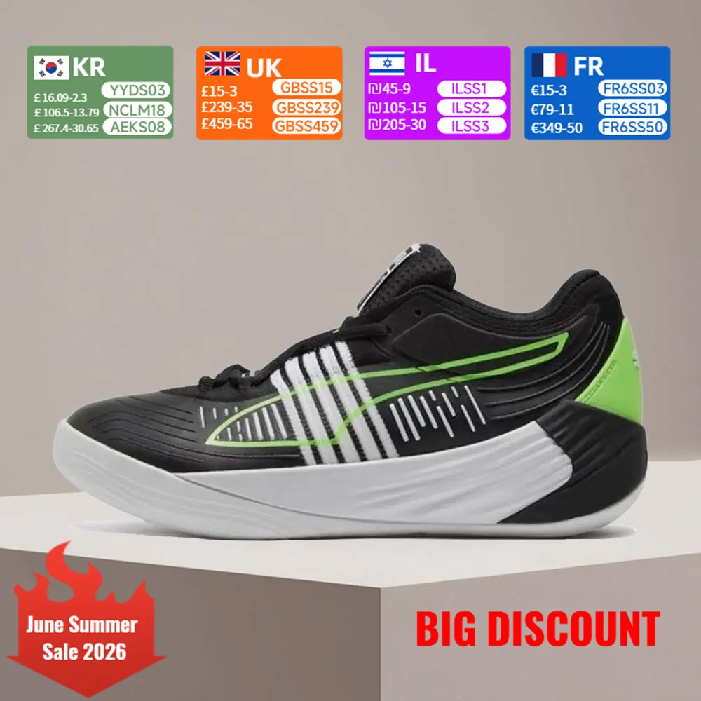 Puma Fusion Nitro Low-Top Cushioned Basketball Shoes: Stylish, versatile, comfortable, slip-resistant, and durable 195587-01
Puma Fusion Nitro Low-Top Cushioned Basketball Shoes: Stylish, versatile, comfortable, slip-resistant, and durable 195587-01