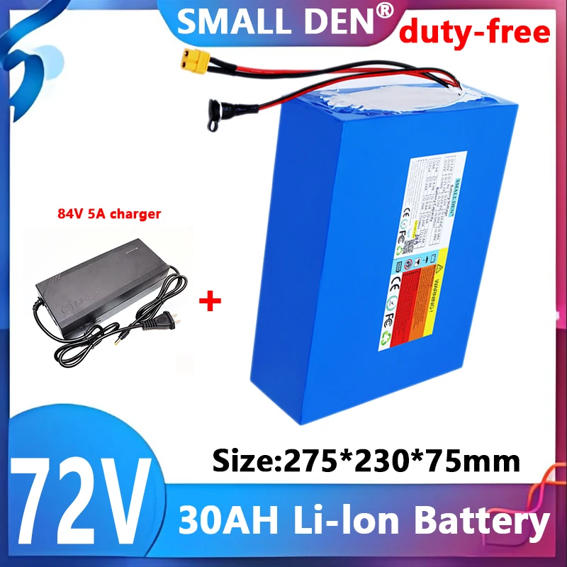 NEW 21700 20S6P 72V 30Ah lithium battery pack 84V bicycle scooter motorcycle BMS 3000W high power battery + 5A charger
NEW 21700 20S6P 72V 30Ah lithium battery pack 84V bicycle scooter motorcycle BMS 3000W high power battery + 5A charger