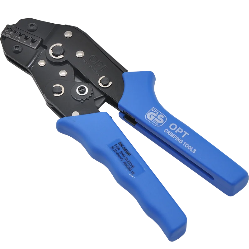 Taiwan OPT cold-pressed terminal pliers ratchet-type bare terminal European-style insulation spring crimping clamp wire
Taiwan OPT cold-pressed terminal pliers ratchet-type bare terminal European-style insulation spring crimping clamp wire