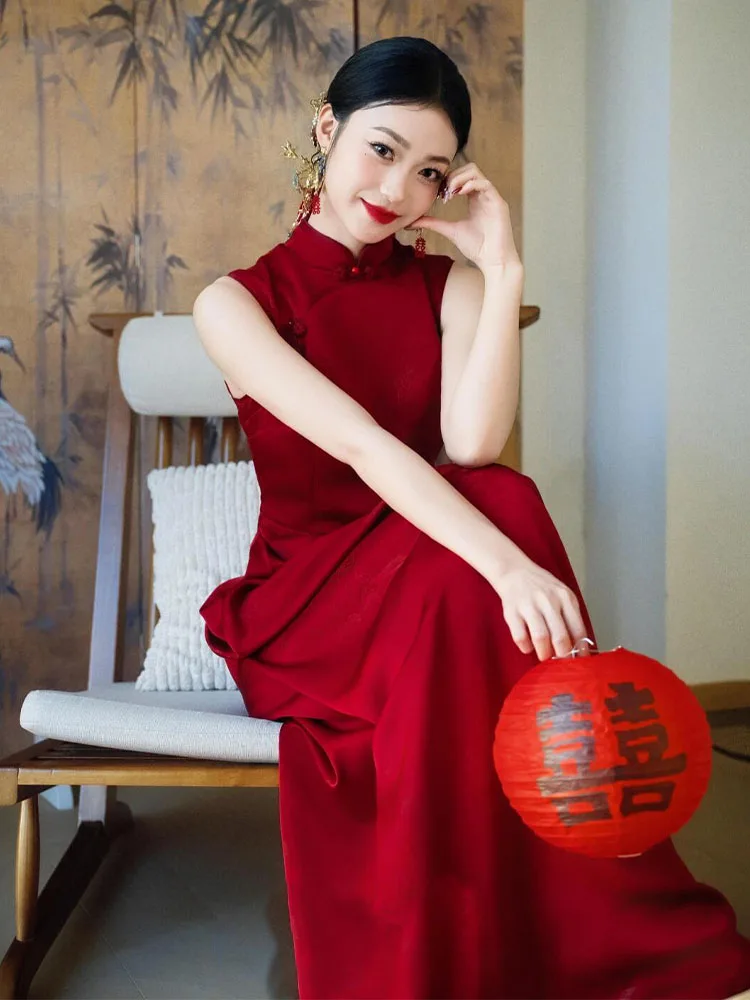 Ele Red Qipao Dr Wedding Dr High Waist Slim Fit Long Skirt Luxury Small Luxury Wine Serving Dr New Bride Return ...
Ele Red Qipao Dr Wedding Dr High Waist Slim Fit Long Skirt Luxury Small Luxury Wine Serving Dr New Bride Return ...