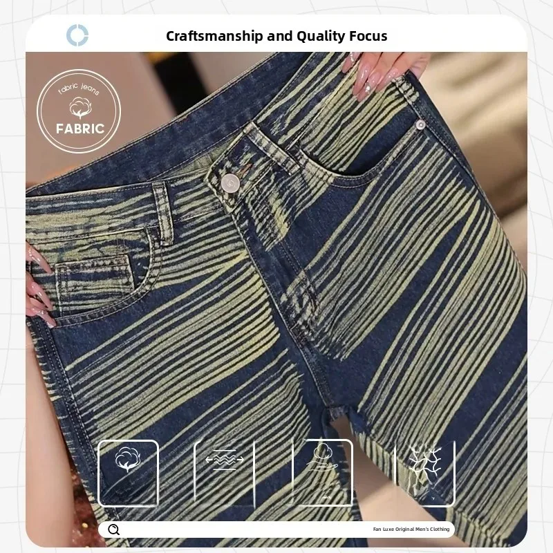 American High Street Faionable Casual Loose Men's Jeans Retro Straight Leg Long Trousers Cotton Polyester Blend Wear Resistant
American High Street Faionable Casual Loose Men's Jeans Retro Straight Leg Long Trousers Cotton Polyester Blend Wear Resistant