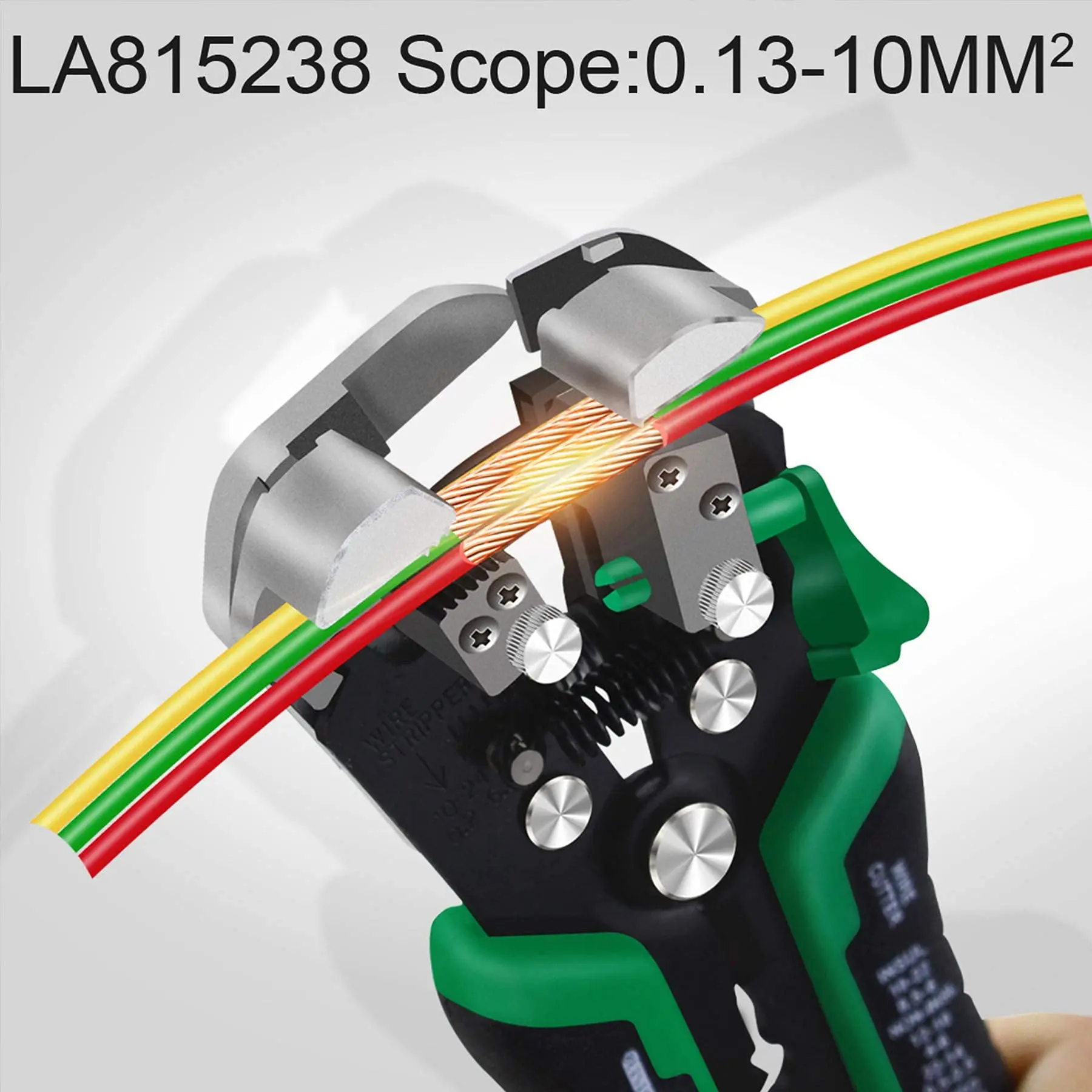 LAOA Automatic Wire Stripper Pliers,0.13-10mm² & 0.2-6mm² Two Options,AWG26-8/24-10,Crimp Terminals & Spark Plug,Bonus Springs
LAOA Automatic Wire Stripper Pliers,0.13-10mm² & 0.2-6mm² Two Options,AWG26-8/24-10,Crimp Terminals & Spark Plug,Bonus Springs