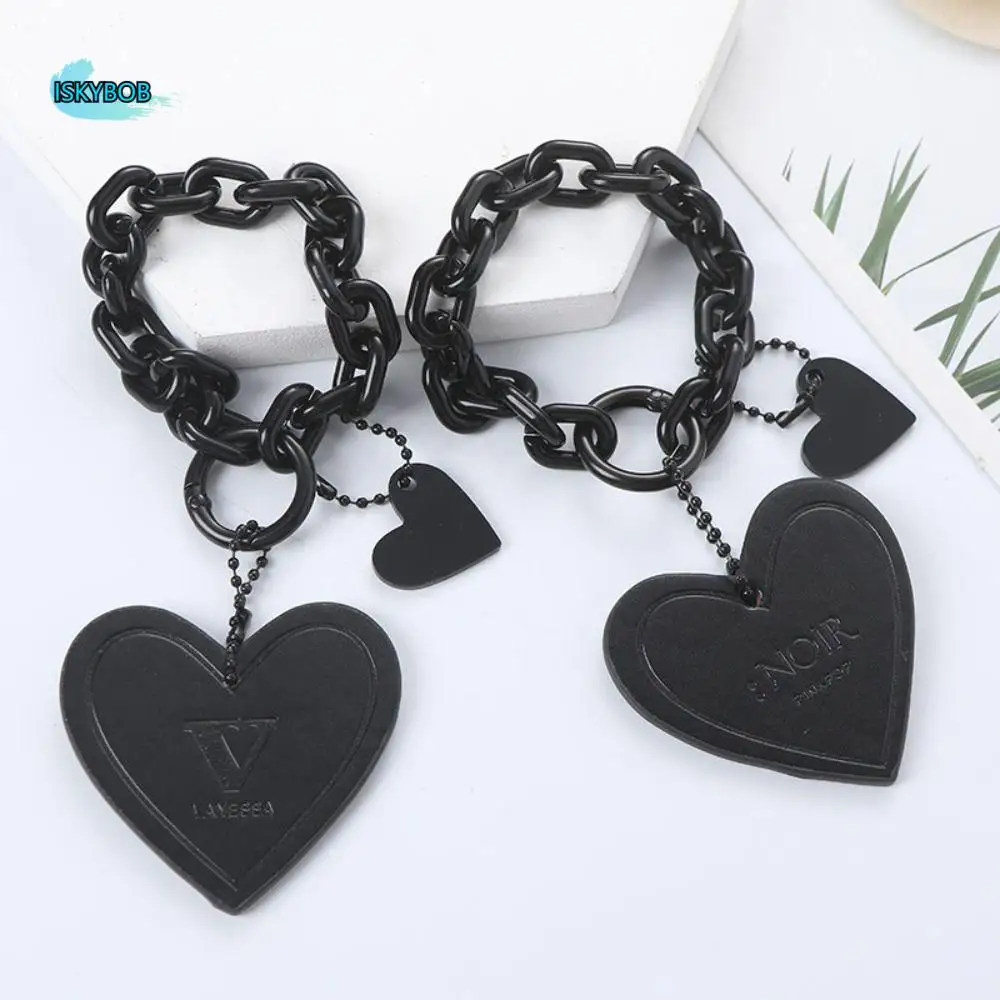 Чистый черный брелок в форме сердца с любовью NOIR V, металлическая цепочка, кожаный брелок для ключей с сердечком, автомобильный интерьер 
Чистый черный брелок в форме сердца с любовью NOIR V, металлическая цепочка, кожаный брелок для ключей с сердечком, автомобильный интерьер