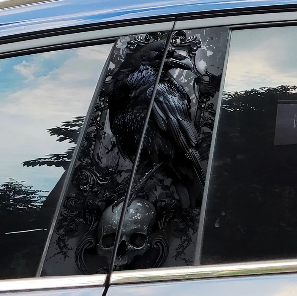 Crow and Skull Car Stickers Car B-pillar Decal Waterproof Stickers Auto Center Pillar Sticker Cover Scratches Decor Accessories
Crow and Skull Car Stickers Car B-pillar Decal Waterproof Stickers Auto Center Pillar Sticker Cover Scratches Decor Accessories