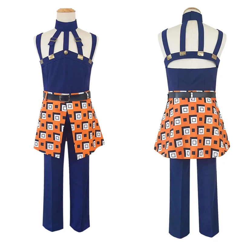 Adventure Golden Wind Narancia Ghirga Cosplay Costumes Men women Halloween Partys Clothing with headwear
Adventure Golden Wind Narancia Ghirga Cosplay Costumes Men women Halloween Partys Clothing with headwear