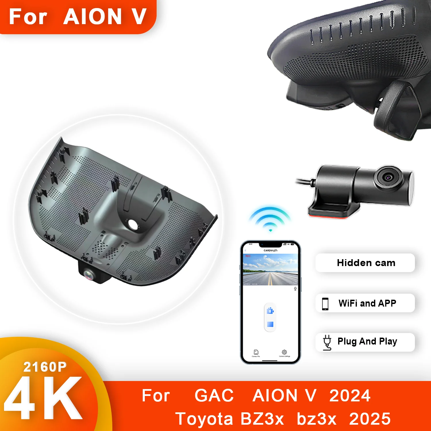 4K HD WIFi Plug and Play KXKJCAR Автомобильный видеорегистратор для GAC AION V 2024 Toyota BZ3x bz3x 2025 DashCam APP Control
4K HD WIFi Plug and Play KXKJCAR Автомобильный видеорегистратор для GAC AION V 2024 Toyota BZ3x bz3x 2025 DashCam APP Control