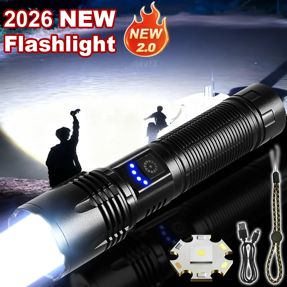 High Power LED Flashlight Upgrade Super Bright USB Rechargeable Torch 18650 Zoom Powerful Flash Lights Camping Tactical Lanterns
High Power LED Flashlight Upgrade Super Bright USB Rechargeable Torch 18650 Zoom Powerful Flash Lights Camping Tactical Lanterns