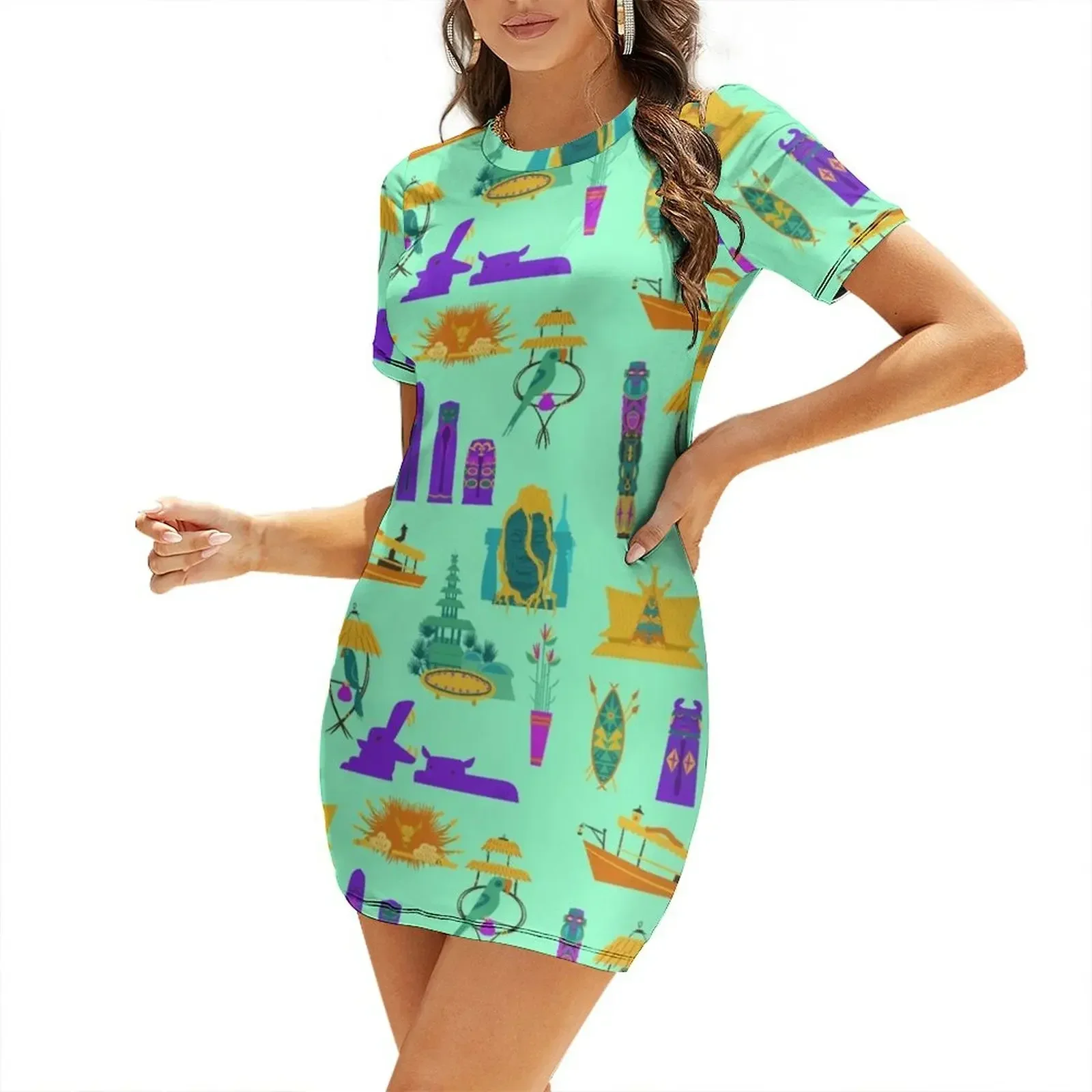 Adventureland Icons Short-Sleeved Dress women's clothing summer 2026 novelties dress korean style
Adventureland Icons Short-Sleeved Dress women's clothing summer 2026 novelties dress korean style