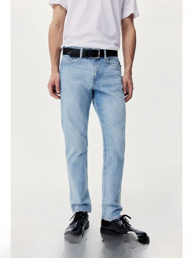 Удобные мужские джинсы из хлопка, свободный крой, эластичный пояс, прямые штанины, 5 карманов, зимние джинсы H&M, длинные брюки
Удобные мужские джинсы из хлопка, свободный крой, эластичный пояс, прямые штанины, 5 карманов, зимние джинсы H&M, длинные брюки