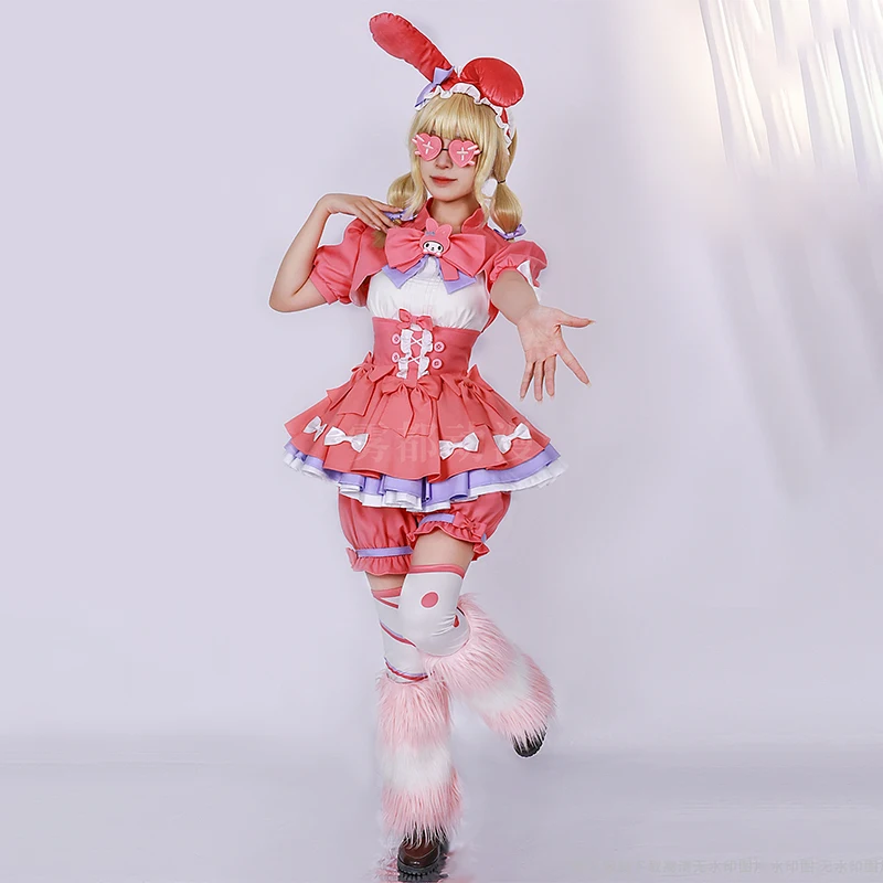 Lily Barrier Cosplay Game Identity Costume My Melody Cheerleader Rabbit Girl Uniform Pink Dress Party Role Play Outfit for Women
Lily Barrier Cosplay Game Identity Costume My Melody Cheerleader Rabbit Girl Uniform Pink Dress Party Role Play Outfit for Women
