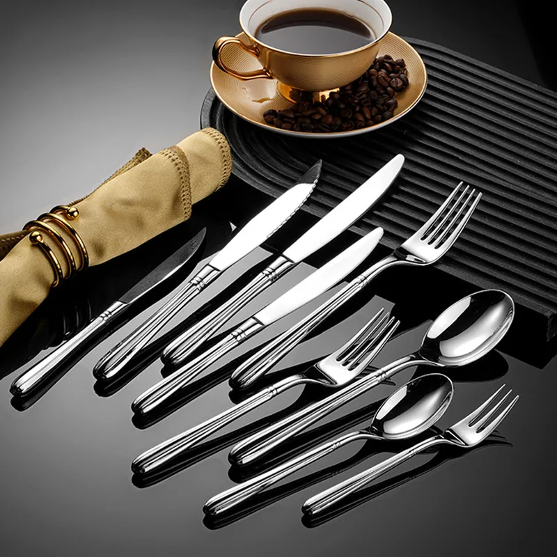 1 шт., полный набор столовых приборов из французской нержавеющей стали 304, роскошная форма дыни, десертная вилка, кофейная ложка, ножи для кухни 
1 шт., полный набор столовых приборов из французской нержавеющей стали 304, роскошная форма дыни, десертная вилка, кофейная ложка, ножи для кухни