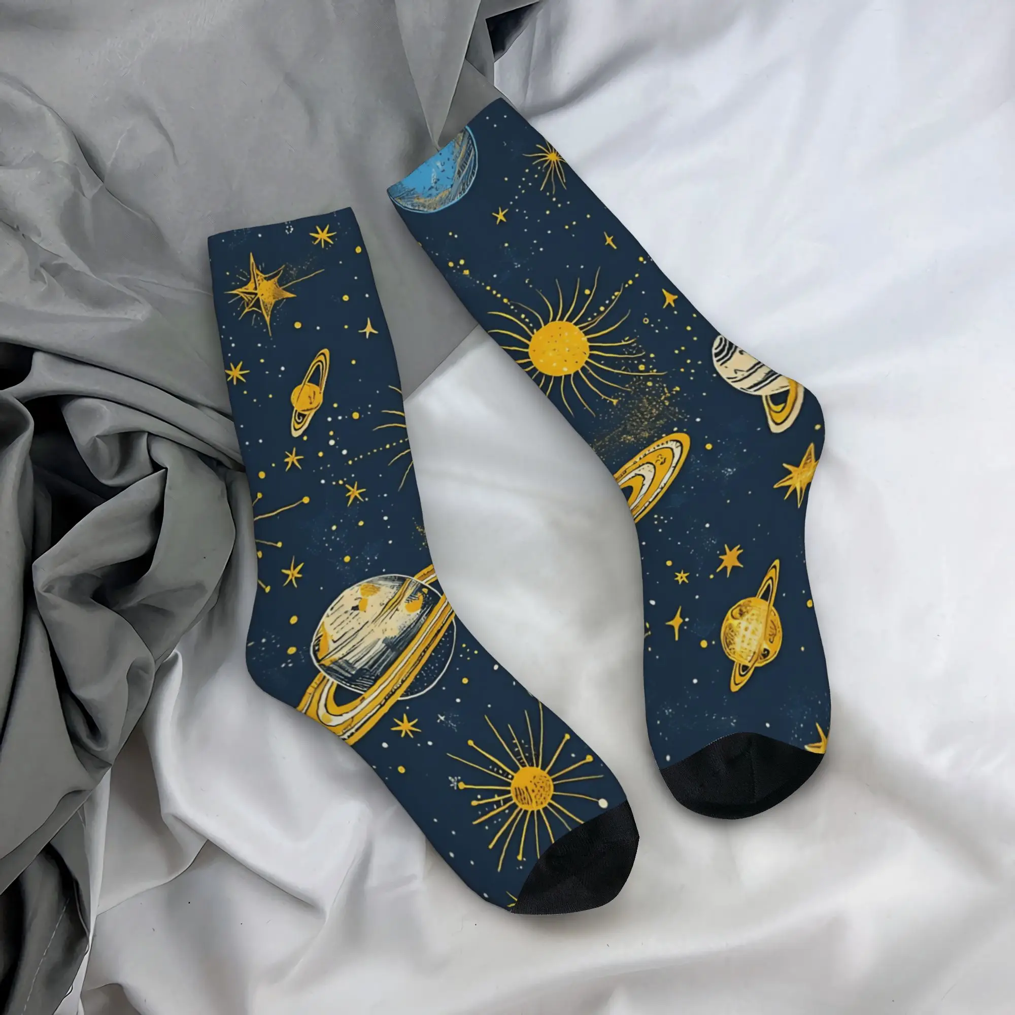 Men Socks Space Planets Rockets Stockings Non Slip Soft Breathable Socks Autumn Elegant Pattern Outdoor Sports Socks
Men Socks Space Planets Rockets Stockings Non Slip Soft Breathable Socks Autumn Elegant Pattern Outdoor Sports Socks