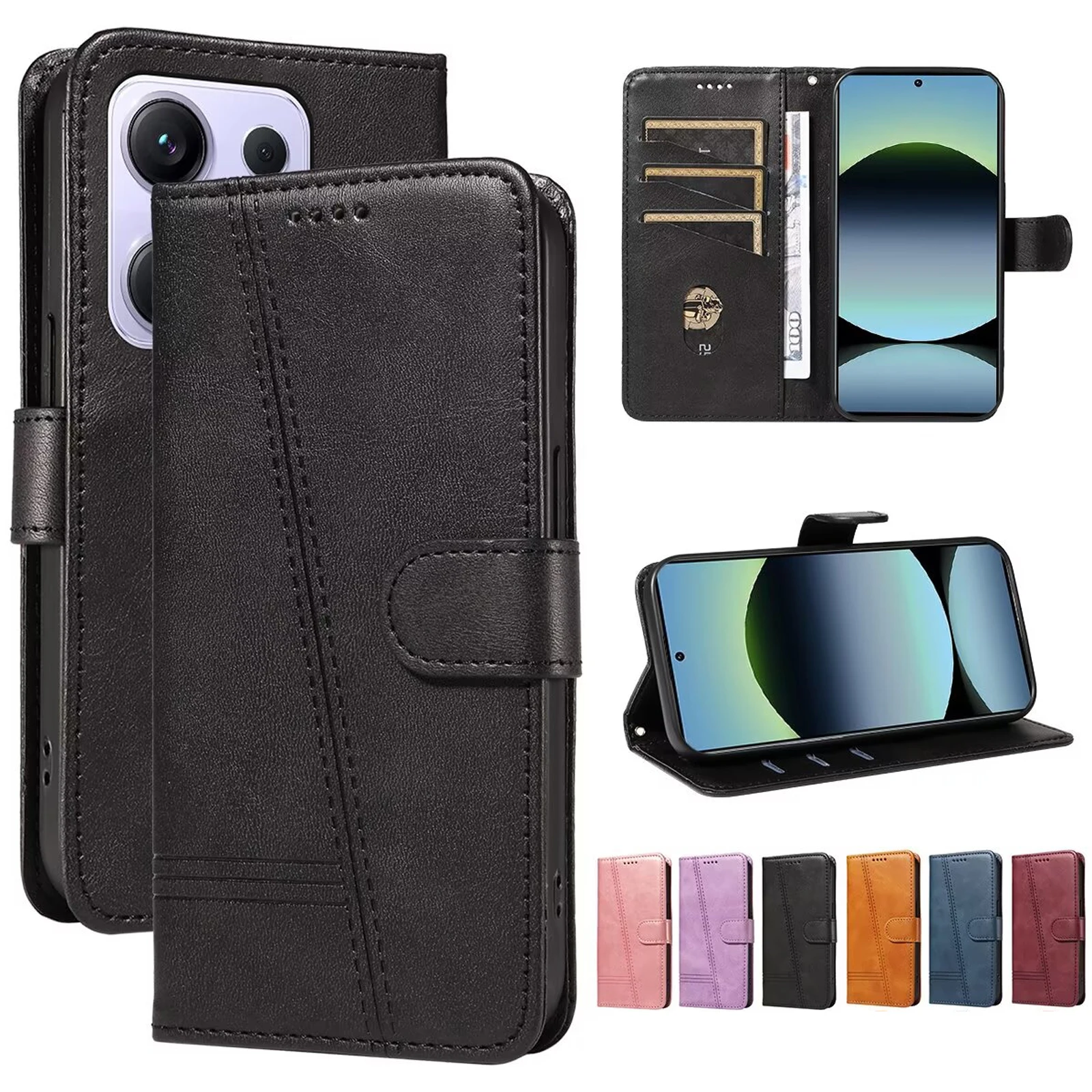 Wallet Slot Magnetic Flip Leather Case For For Xiaomi Poco X7 X6 X5 X4 Pro 5G X3 NFC M7 M6 4G M5 M5s M4 M3 F6 F5 F4 GT F3 C65
Wallet Slot Magnetic Flip Leather Case For For Xiaomi Poco X7 X6 X5 X4 Pro 5G X3 NFC M7 M6 4G M5 M5s M4 M3 F6 F5 F4 GT F3 C65