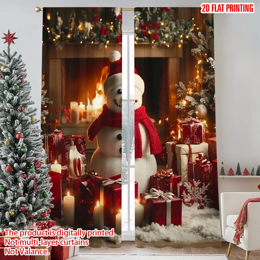 2pcs 2D flat printing Merry Christmas Popular Window Drapes Snowman Gift Polyester Without Electricity Festive Holiday Perfect
2pcs 2D flat printing Merry Christmas Popular Window Drapes Snowman Gift Polyester Without Electricity Festive Holiday Perfect