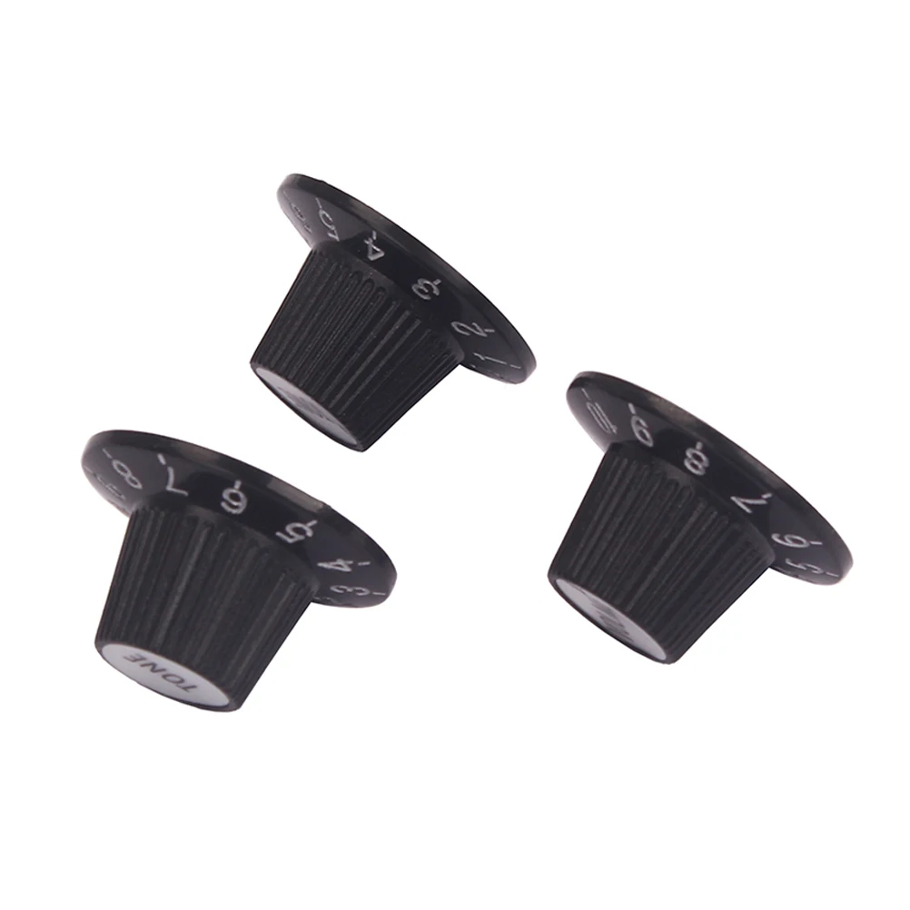 3 Pcs Bass Guitar Accessories High Neck Knob Parts Volume Tone Control Knobs Cap Black
3 Pcs Bass Guitar Accessories High Neck Knob Parts Volume Tone Control Knobs Cap Black