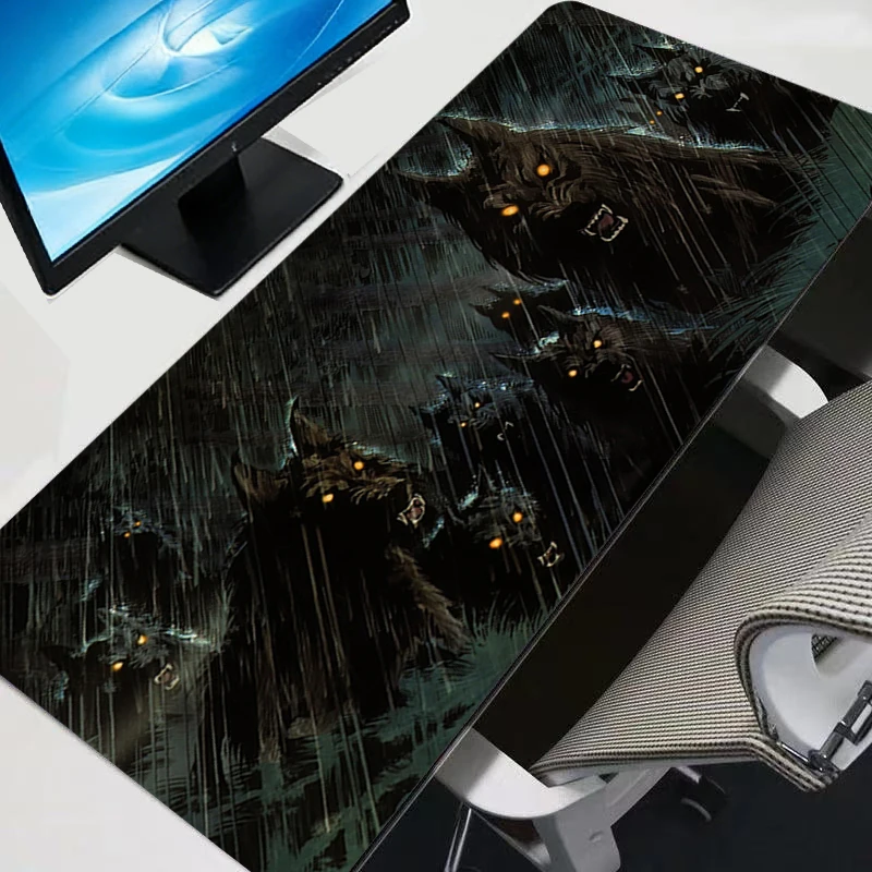 Mouse Pad Extended Mouse Mat Computer Keyboard Pad Laptop Moon Wolf Art Extended Desk Mat with Non-Slip Base and Stitched Edge
Mouse Pad Extended Mouse Mat Computer Keyboard Pad Laptop Moon Wolf Art Extended Desk Mat with Non-Slip Base and Stitched Edge
