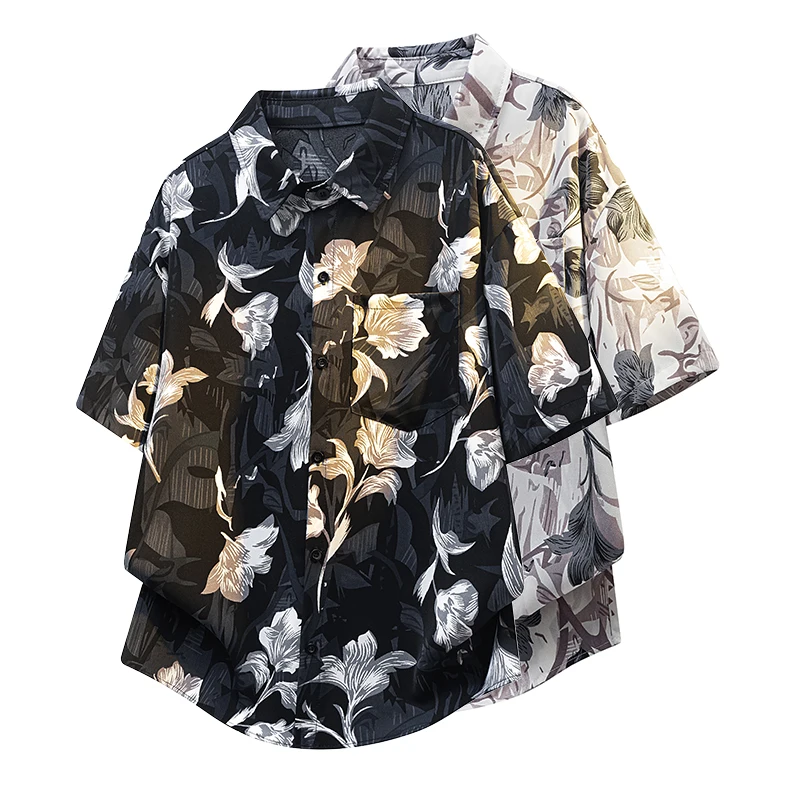 Floral Shirts for Man Short Sleeve Loose Ropa Hippie Hombre 2026 Summer Casual Japanese Streetwear Ice Silk Mens Kimono Shirt
Floral Shirts for Man Short Sleeve Loose Ropa Hippie Hombre 2026 Summer Casual Japanese Streetwear Ice Silk Mens Kimono Shirt