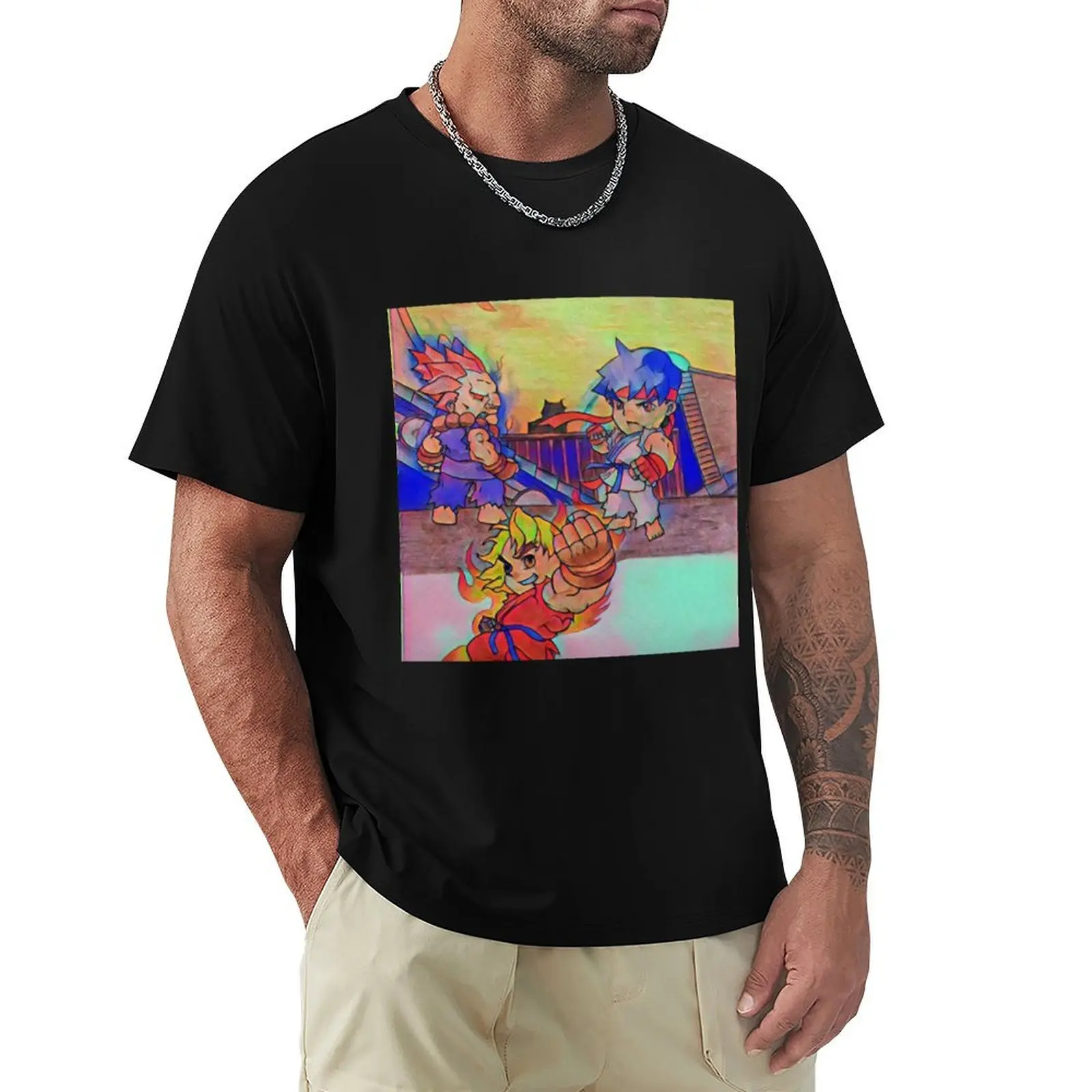 street fighter T-Shirt baggy shirts customs design your own aesthetic clothes cotton t shirt men 
street fighter T-Shirt baggy shirts customs design your own aesthetic clothes cotton t shirt men