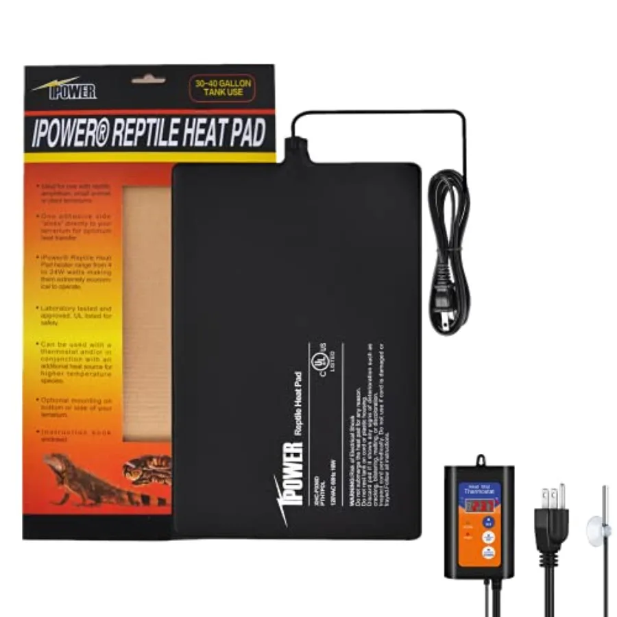 【Spot goods】8X12 Inch Reptile Heat Pad Under Tank Heater Terrarium Warmer Heating Mat and Digital Thermostat Controller for Tur
【Spot goods】8X12 Inch Reptile Heat Pad Under Tank Heater Terrarium Warmer Heating Mat and Digital Thermostat Controller for Tur