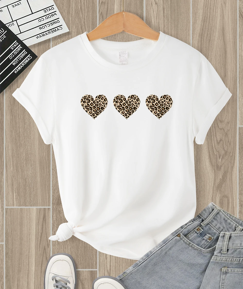 Creative Leopard Love Printing T Shirts Womens Comfortable Hip Hop T-Shirts Y2K Casual Streetwear O-Neck Soft Short Sleeve
Creative Leopard Love Printing T Shirts Womens Comfortable Hip Hop T-Shirts Y2K Casual Streetwear O-Neck Soft Short Sleeve