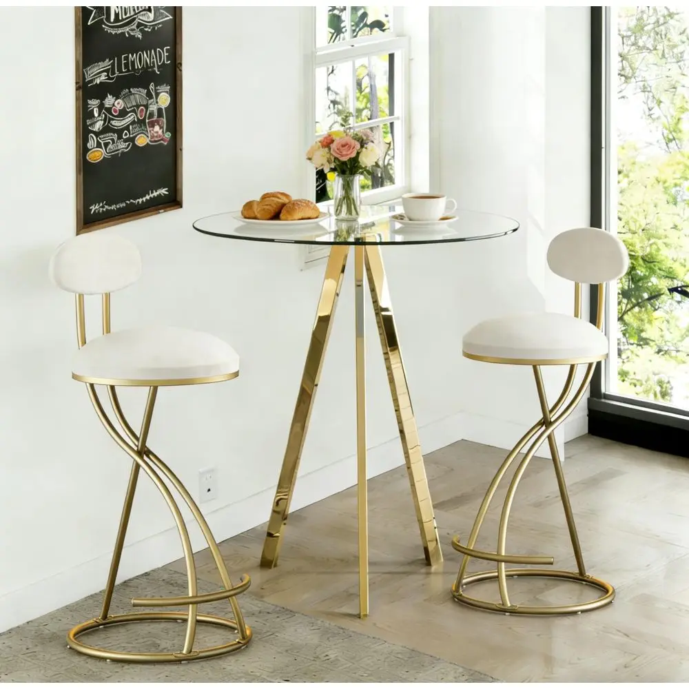 Piece Pub Dining Set, Modern Round Bar Table and Chairs for 2, 28 Counter Height Barstools and Glass Kitchen Table Set, 31 Smal
Piece Pub Dining Set, Modern Round Bar Table and Chairs for 2, 28 Counter Height Barstools and Glass Kitchen Table Set, 31 Smal