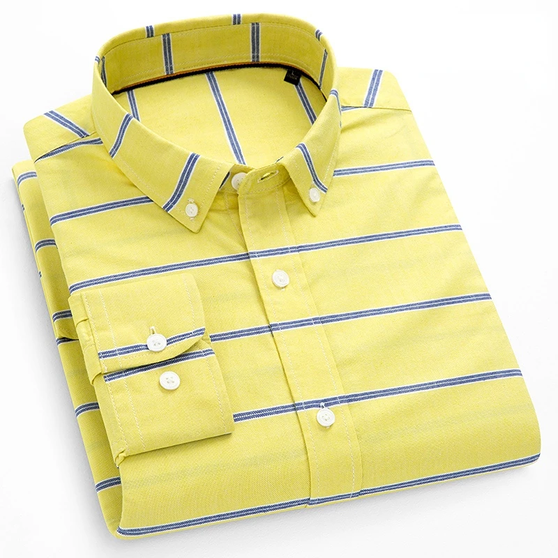Spring Oxford spinning long-sleeved shirt men new cotton casual shirt jacket men's British stripe gray and white fit work shirt
Spring Oxford spinning long-sleeved shirt men new cotton casual shirt jacket men's British stripe gray and white fit work shirt