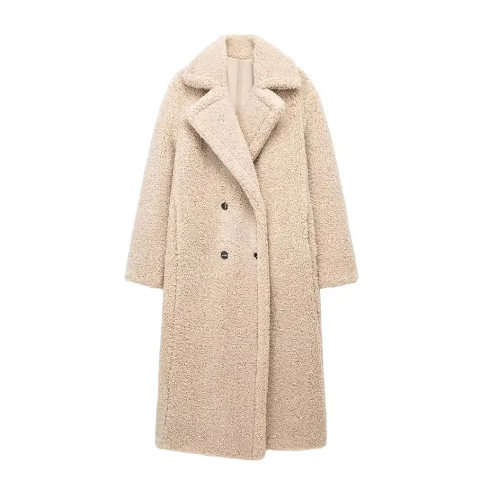 Winter Fleece Long Double-Breasted Overcoat for Women Warm Style Female Outerwear Wholesale
Winter Fleece Long Double-Breasted Overcoat for Women Warm Style Female Outerwear Wholesale