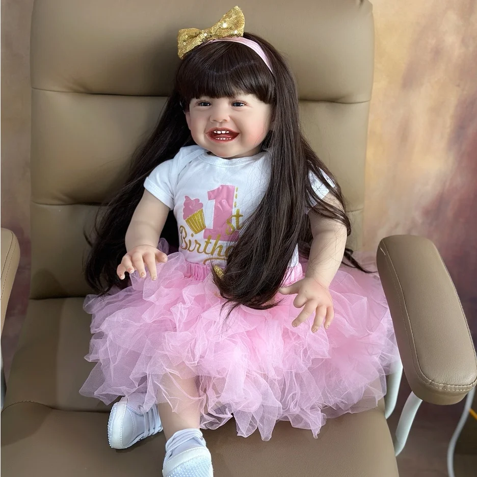 BZDOLL Lifelike Cloth Body 60 CM 24 Inch Soft Vinyl Reborn Baby Doll For 3+ Vinyl Princess Toddler Dress Up Bebe Play House
BZDOLL Lifelike Cloth Body 60 CM 24 Inch Soft Vinyl Reborn Baby Doll For 3+ Vinyl Princess Toddler Dress Up Bebe Play House