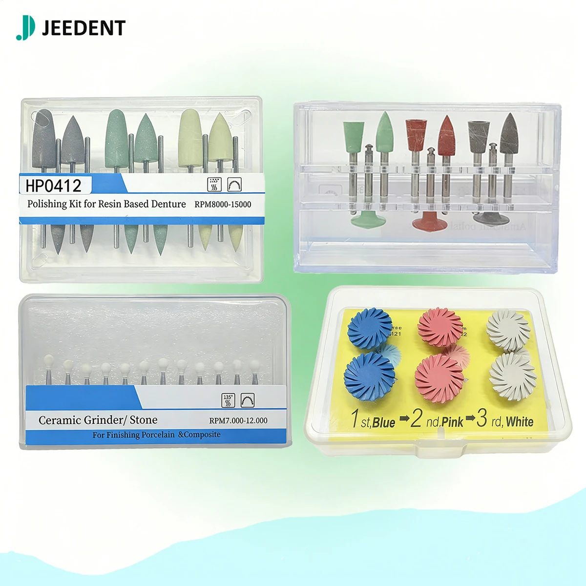 Polishing Kits Dental Composit for Low Speed Handpiece Contra Angle Kit Resin Porcelain Polishing Set Dentistry Tool
Polishing Kits Dental Composit for Low Speed Handpiece Contra Angle Kit Resin Porcelain Polishing Set Dentistry Tool