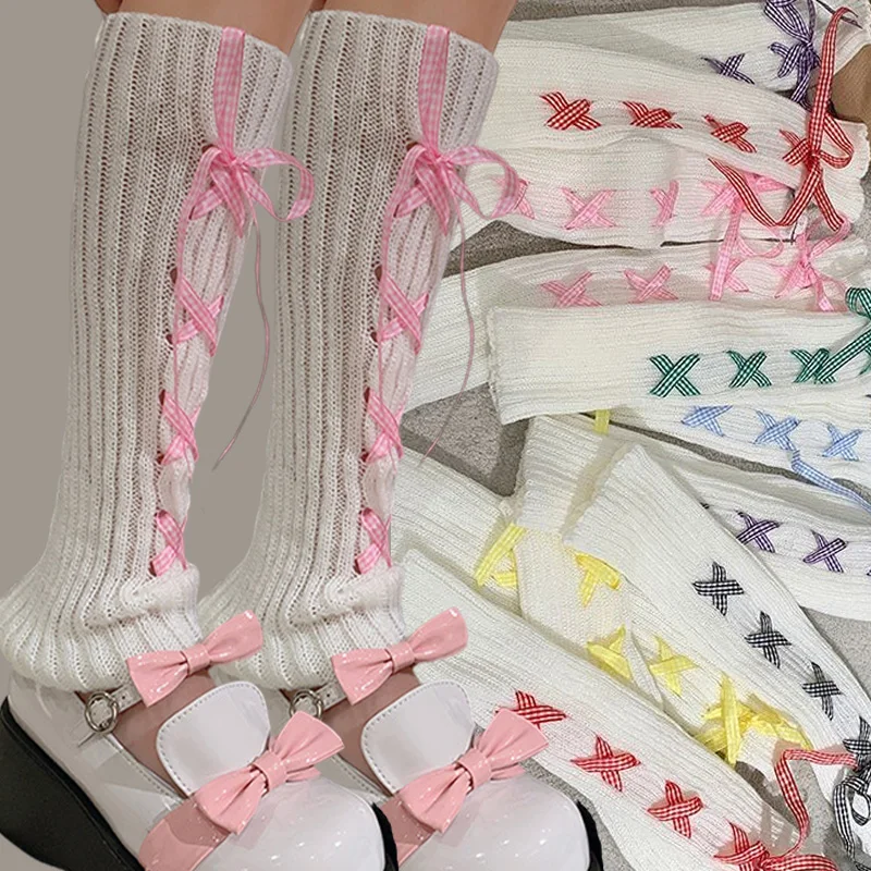 Sexy Girls Cross Strap Socks Set Japanese Cute JK Leg Warmers Women Autumn Winter Knitted Linen Pattern Cosplay Leg Set Hosiery
Sexy Girls Cross Strap Socks Set Japanese Cute JK Leg Warmers Women Autumn Winter Knitted Linen Pattern Cosplay Leg Set Hosiery
