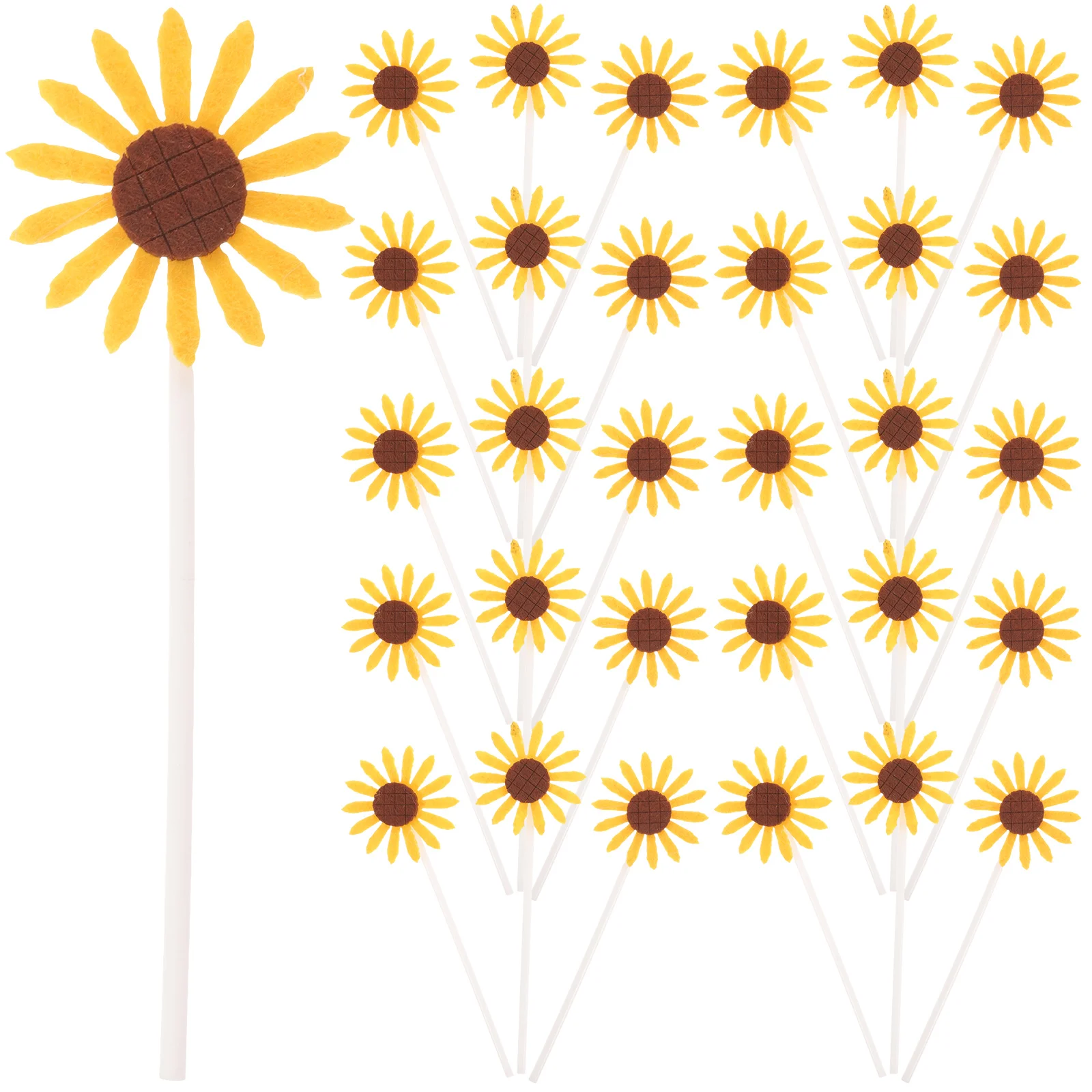48 Pcs Cake Toppers Sunflower Bamboo Picks Birthday Party Cupcake Sticks Wedding Bridal Shower Cake Decorations Premium Material
48 Pcs Cake Toppers Sunflower Bamboo Picks Birthday Party Cupcake Sticks Wedding Bridal Shower Cake Decorations Premium Material