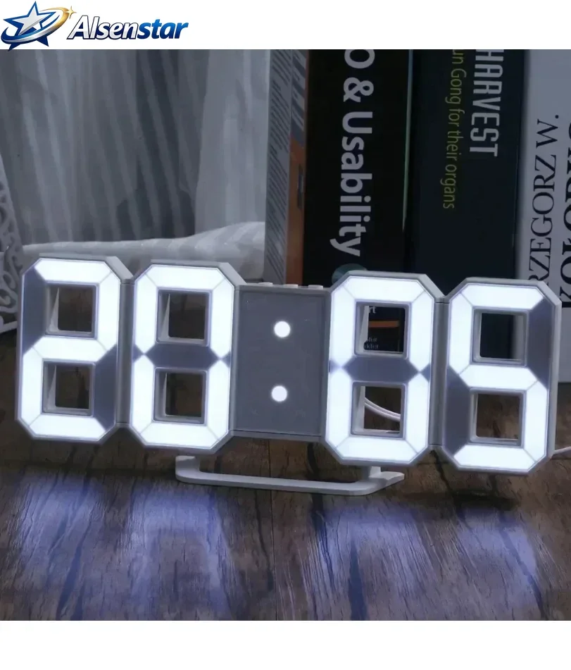 Purchase Products Clock 3D LED Digital Alarm Clock Wall Clock Time/date/temperature For Home/kitchen/office Clocks Decor Garden
Purchase Products Clock 3D LED Digital Alarm Clock Wall Clock Time/date/temperature For Home/kitchen/office Clocks Decor Garden