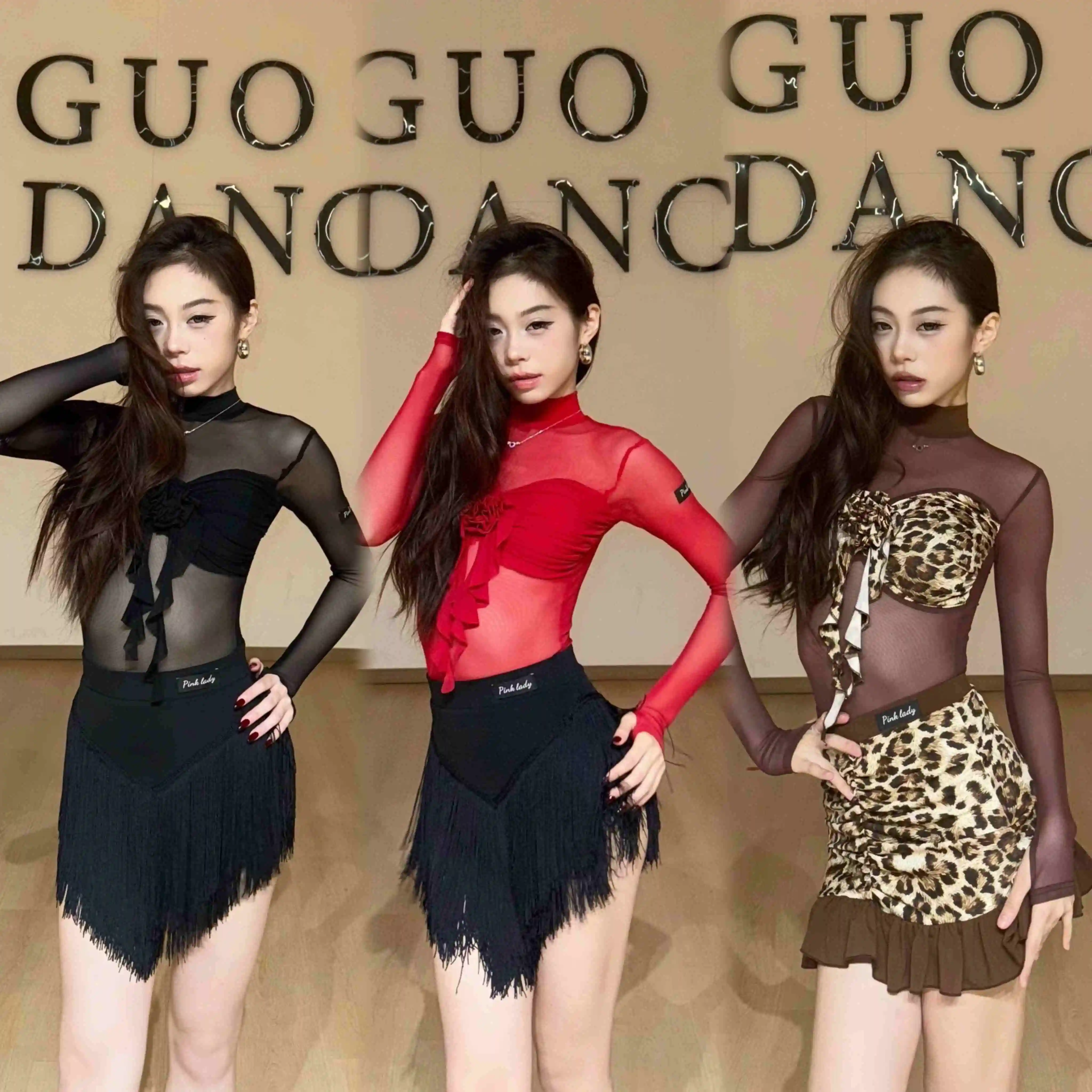 Sexy Latin Dance Clothes Women Practice Clothing Mesh Leopard Tops Fringe Skirt Rumba Cha Cha Dance Performance Wear DNV25920
Sexy Latin Dance Clothes Women Practice Clothing Mesh Leopard Tops Fringe Skirt Rumba Cha Cha Dance Performance Wear DNV25920