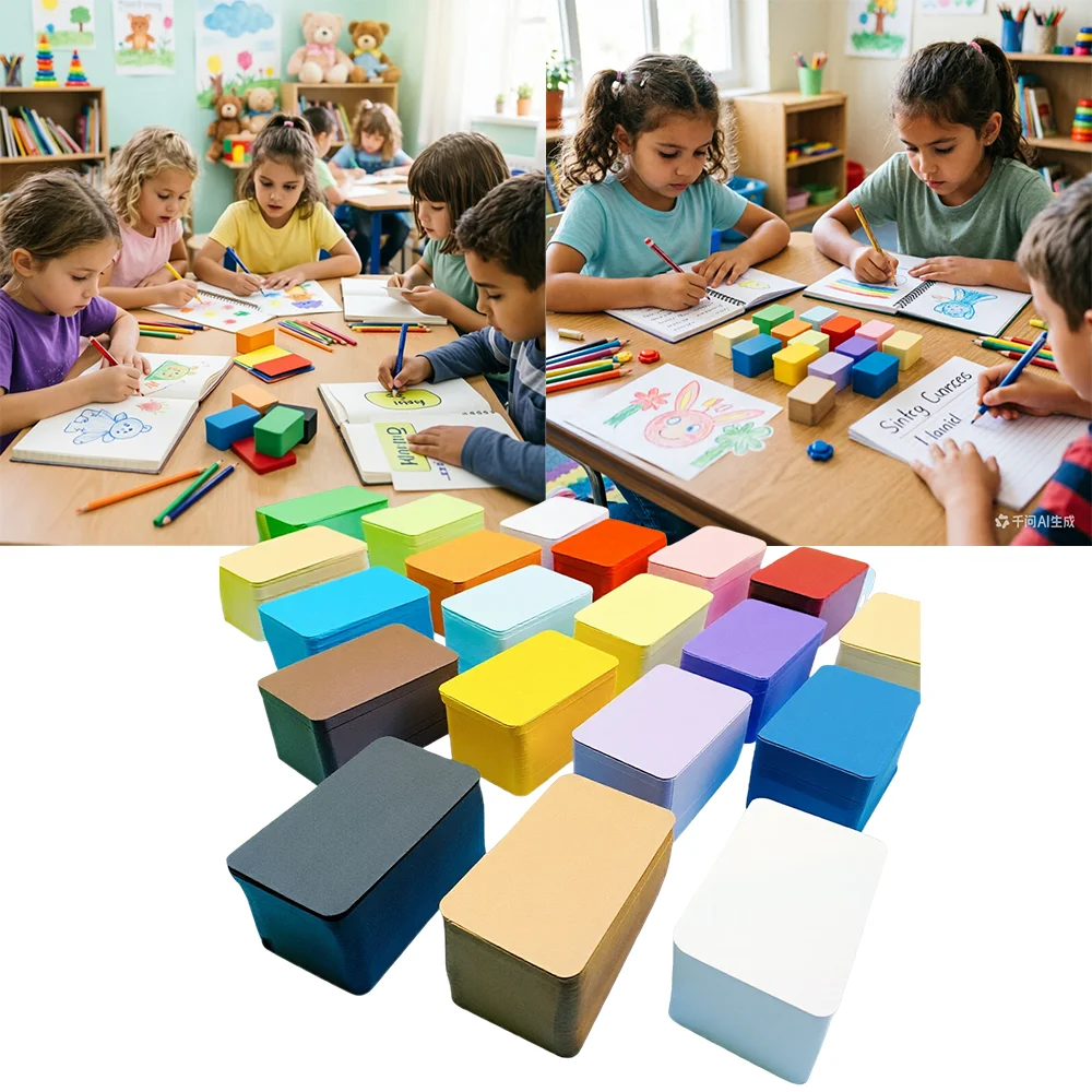 100pcs Blank Kids DIY Hand Draw Card Graffiti Kraft Paper Small Card Flashcards Word Cards Memo Notes Students Stationery Card
100pcs Blank Kids DIY Hand Draw Card Graffiti Kraft Paper Small Card Flashcards Word Cards Memo Notes Students Stationery Card